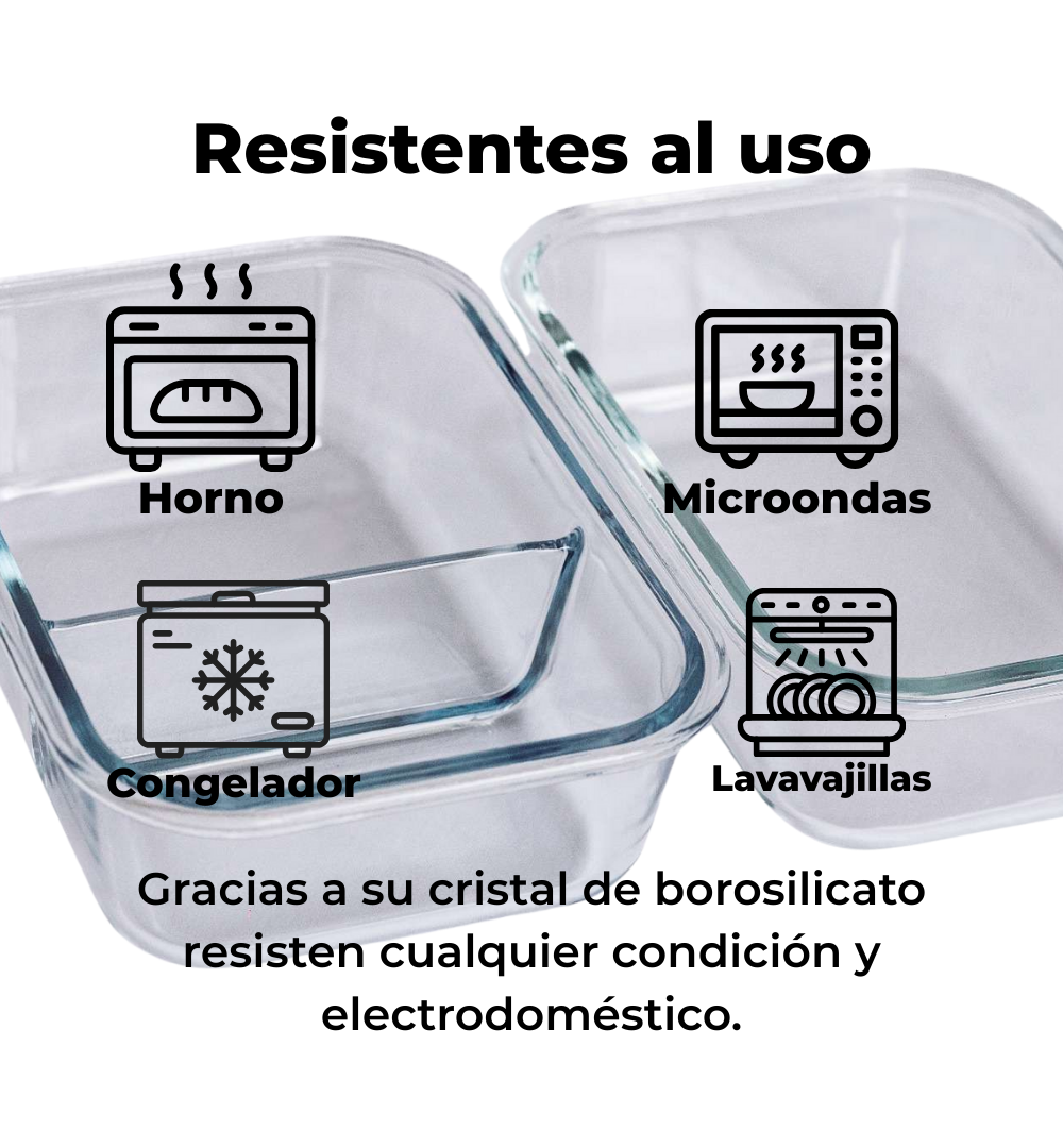 Una infografía que muestra la versatilidad en el uso de los tapers de cristal de borosilicato de cookbypro