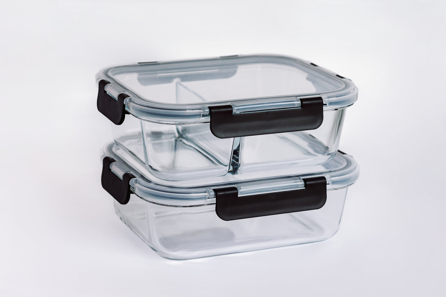 2 Tapers de cristal de borosilicato de la marca cookbypro apilados