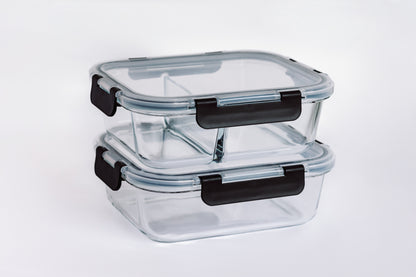 2 Tapers de cristal de borosilicato de la marca cookbypro apilados