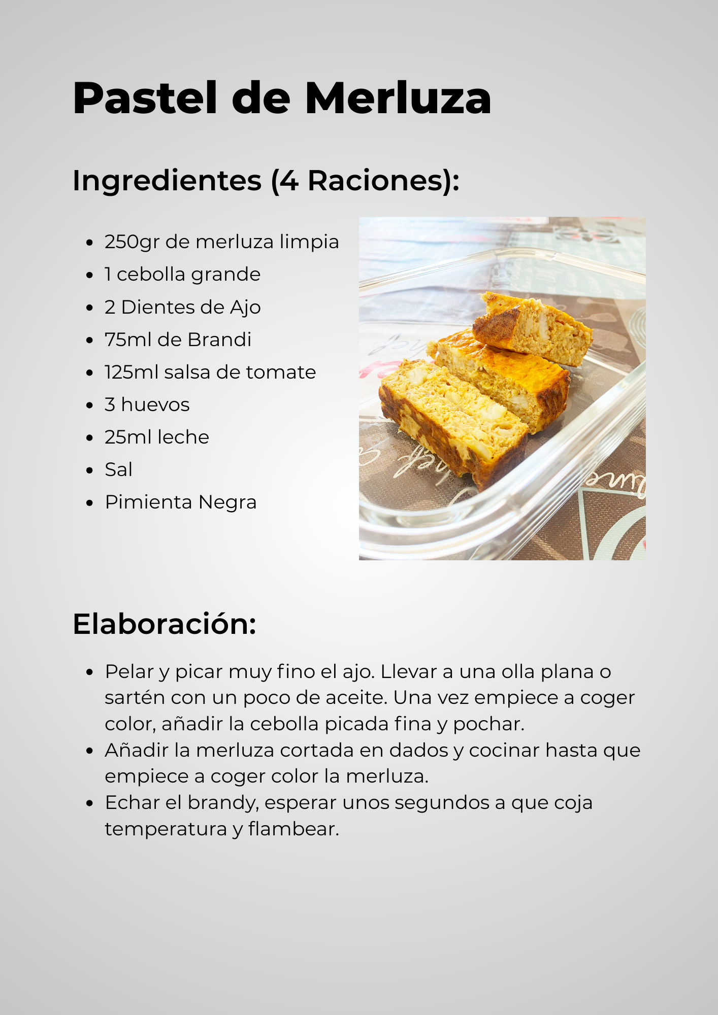 Un ejemplo de una receta del ebook sobre los tapers de Cookbypro